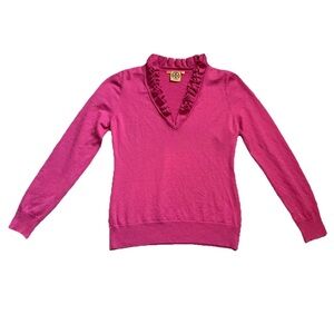Tory Burch pink merino sweater, XL